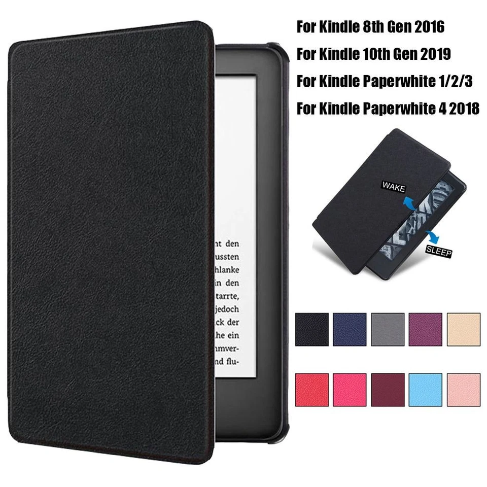 Shell Cover Smart Case PU Leather For Kindle 8/10th Gen Paperwhite 1/2/3/4 - Image 1 of 4