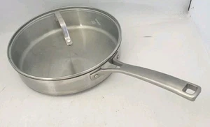 Calphalon 5003 Edelstahl 3 Quart Tiefe Pfanne Anbraten Bratpfanne mit Deckel. - Bild 1 von 8