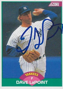 Dave LaPoint New York Yankees persönlich handsignierte Karte - Bild 1 von 1
