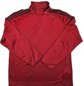 Adidas Herren Burgund 1/4 Zip Trainingspullover P50780 Gr. XL (2010) - Vintage - Bild 1 von 9