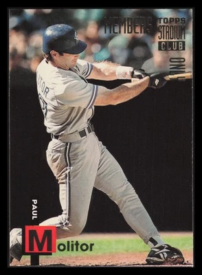 Paul Molitor 1994 Topps Stadium Club Members Only 50 #4 Toronto Blue Jays - Image 1 of 2