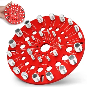 Nut and Bolt Thread Checker 30 Size Standard Metric Identifier Gauge - Picture 1 of 11
