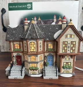 Dept 56 Dickens Village Howard Street Row Houses Lighted House w/ Box #58728 EUC - Picture 1 of 11