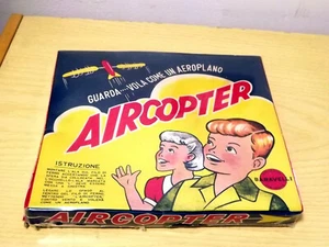 BARAVELLI Giocattolo Vecchio Antico Vintage AIRCOPTER Nuovo Sigillato Italiano - Foto 1 di 4