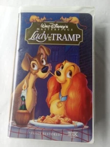 Walt Disney Lady & the Tramp VHS Movie Masterpiece Videotape kids classic - Picture 1 of 8