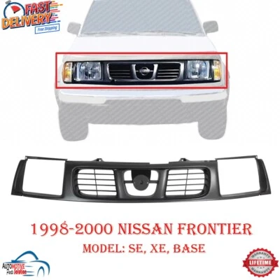 NEW FRONT GRILLE GRILL ASSEMBLY BLACK FOR 1998-2000 NISSAN FRONTIER NI1200181 - Imagem 1 de 4