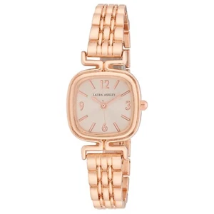 Laura Ashley Women's 25mm Rounded Square Link Bracelet Watch (LA2106) - Picture 1 of 8
