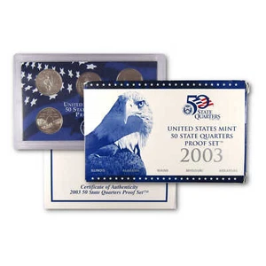2003 State Quarter Clad Proof Set U.S. Mint Packaging OGP COA - Picture 1 of 5