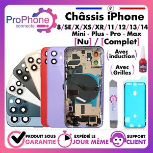 CHÂSSIS ARRIÈRE remplacement iPhone 8/SE/X/XS/XR/11/12/13/14 Plus-Mini-Pro-Max⭐✅