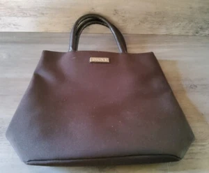 DKNY Handtasche Geldbeutel Dark Chocolate 11x9,5 Nylon Style außen Druckknopfverschluss - Bild 1 von 6
