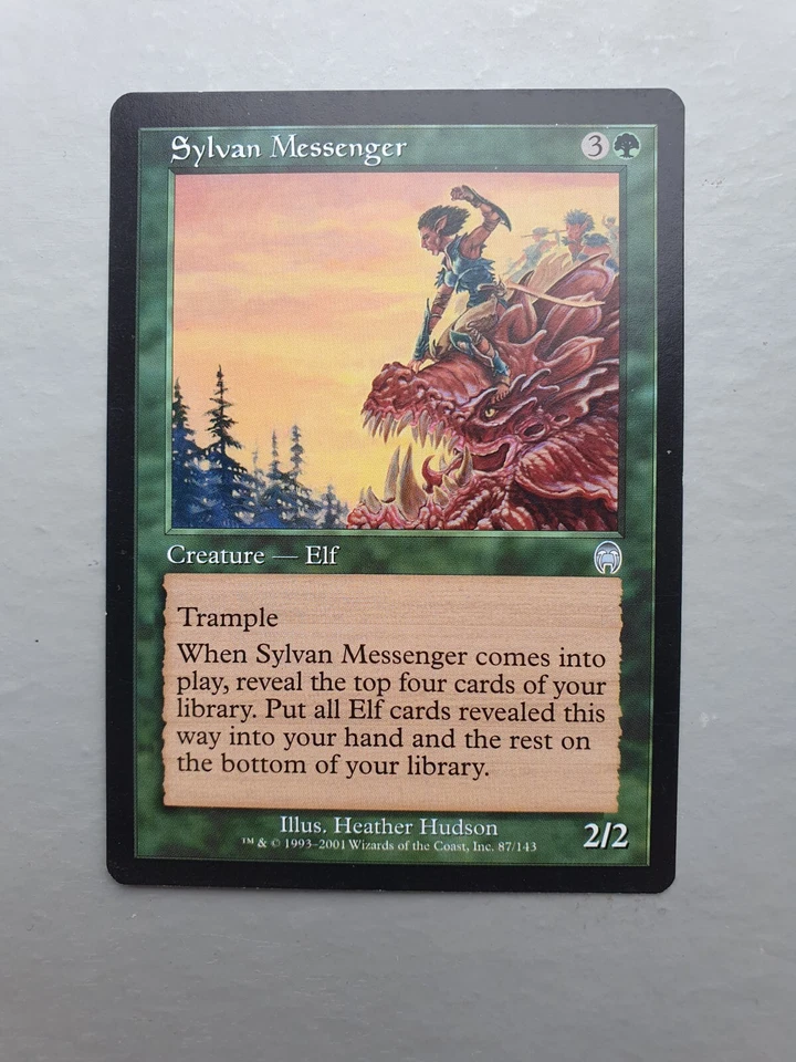 Sylvan Messenger, MTG Apocalypse (2001). Uncommon Green Creature NM - Image 1 of 2