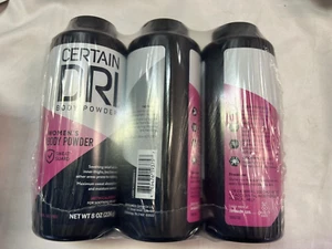 3-Pack Certain Dri Body Powder for Women Maximum Sweat Absorption - Picture 1 of 1