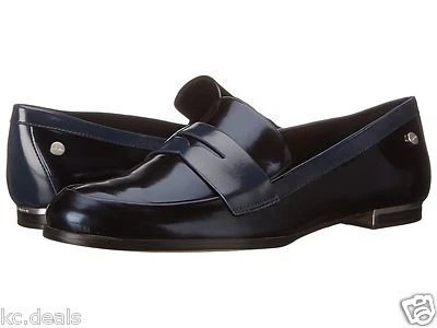 ZAPATO MOCASÍN PLANO CALVIN KLEIN CELIA PERLA NERA CAJA METÁLICA MUJER AS262 Foto 1 de 4