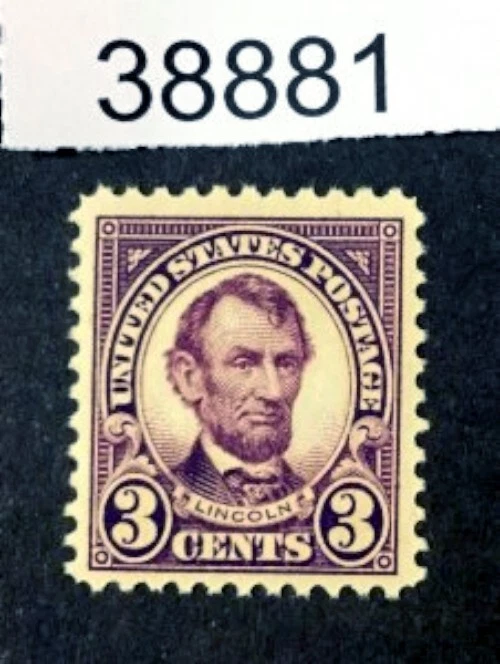 1923 Sc# 555 MNH- 3c Abraham Lincoln CV $24 (BNA2022) - Image 1 of 1