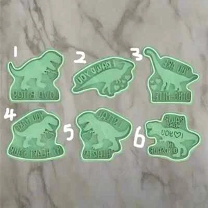 Valentine Dinosaur cookie cutter and stamp - Picture 1 of 1