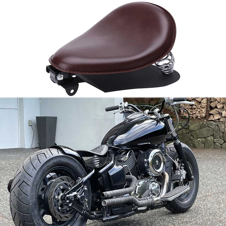 Asiento Bobber Solo 3" muelle + base sillín para Yamaha V-Star 250 650 950 1100 1300 Foto 1 de 4
