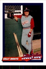 1994 Colorado Silver Bullets Coors #4 Kelly Inouye Los Angeles Cerritos CA Card