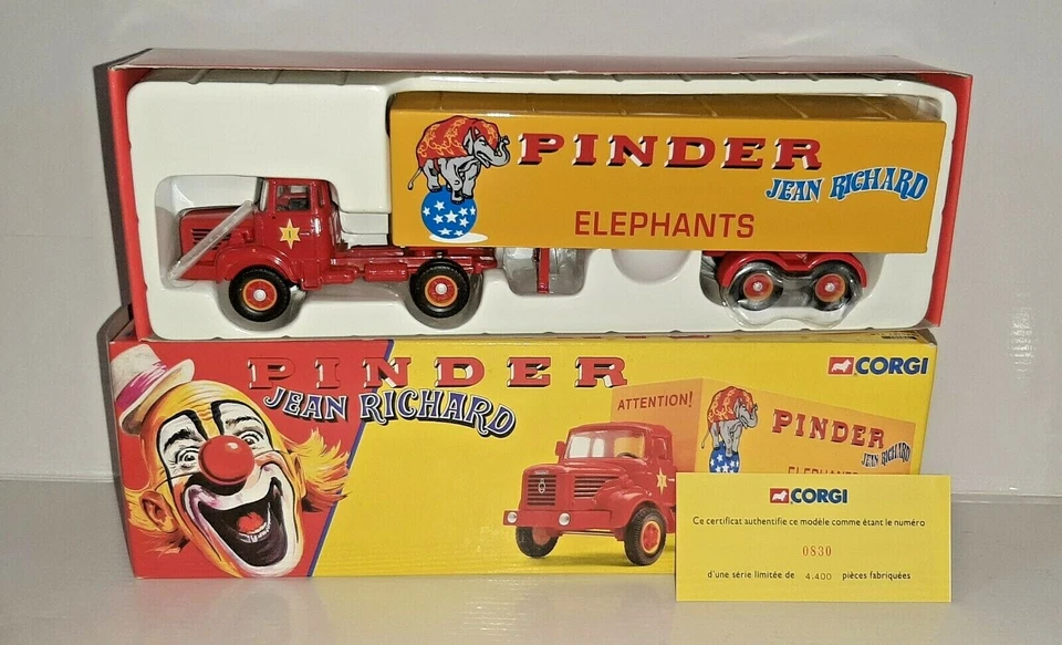 BERLIET TLR SEMI FOURGON PINDER JEAN RICHARD 70101 CORGI SCALA 1:50 - Immagine 1 di 1