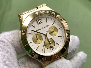 Michael Kors MK5933 Wyatt Silver Dial Gold Tone Chronograph Women Quartz Watch - Bild 1 von 17