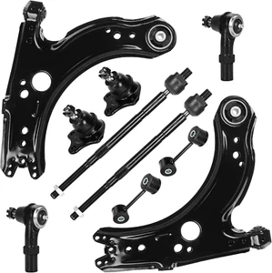 Front Lower Control Arm with Ball Joints + Tie Rods & Sway Bar Links for Jetta G - Picture 1 of 6