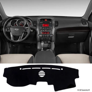 Car Dash Cover Mat Sun Cover Carpet Black for KIA 2010-2012 Sorento R K30 - Foto 1 di 7