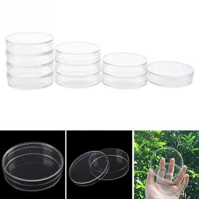 10pc Disposable Plastic Petri Dishes With Lid For Sterile Chemical Supplies 60mm • 2.27£