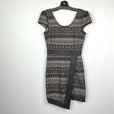 Vestido Trixxi Imitación Envolvente Encaje Negro Mujer Talla 5 Asimétrico Foto 1 de 4