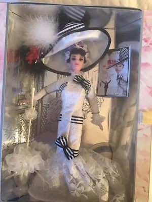 Barbie My Fair Lady debut en Ascot 1995 Audrey Hepburn como Eliza Doolittle NRFB Foto 1 de 4