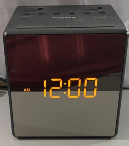 Sony Dream Machine Cube Black ICF-C-1T FM/AM Radio Alarm Clock Tested - Picture 1 of 6
