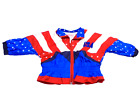 Vintage Girls Nylon Jacket Size 18 months Patriotic Flag Theme