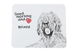 Franse herdershond Briard muismat met hond Art-Dog - Afbeelding 1 van 7