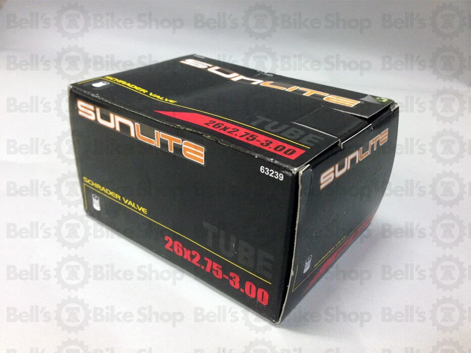 Sunlite Bicycle Tube Fat Bike 26 x 2.75 - 3.00 SCHRADER Valve Mountain MTB MTN - Image 1 of 1