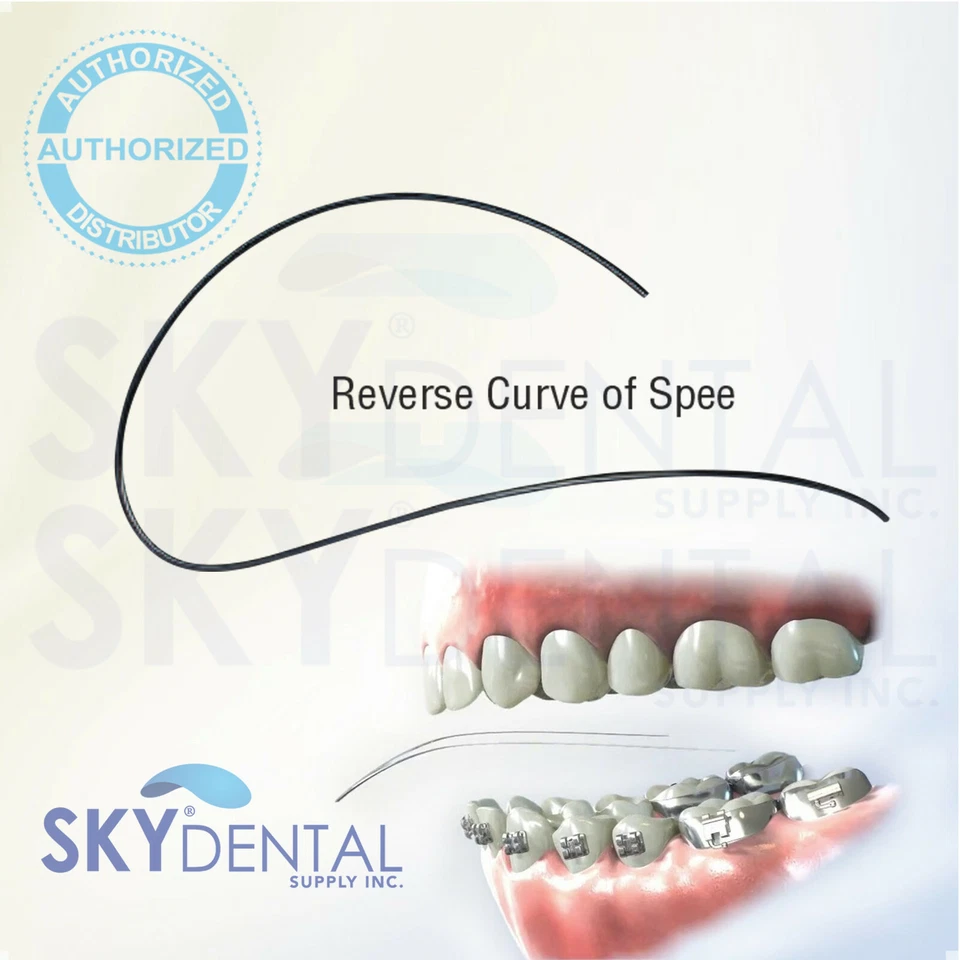 SKY CHOICE NiTi Wires RCS Reverse Curve of Spee Dental Rectangular Archwire 10/pk