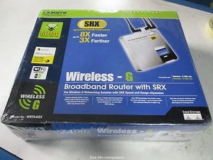 Routeur G sans fil Linksys WRT54GX - UK 54 Mbit/s 4 ports 10/100 SRX 200 NEUF DANS SA BOÎTE - Photo 1/2