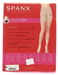 Spanx Higher Power Footless Capri Nude Super Tummy Contol Shaper Size A 177058 - Picture 1 of 2
