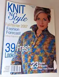RARE - Knit 'N Style Magazine October 2007 Issue 151 - Imagen 1 de 1