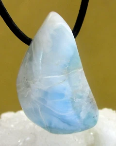 LARIMAR  Freeform  Trommelstein  gebohrt  EDELSTEIN  ANHÄNGER  A-Qualität Nr.50 - Bild 1 von 2