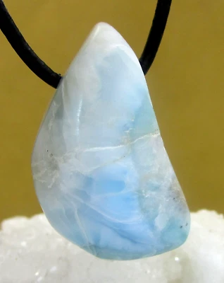 LARIMAR  Freeform  Trommelstein  gebohrt  EDELSTEIN  ANHÄNGER  A-Qualität Nr.50 - Bild 1 von 2