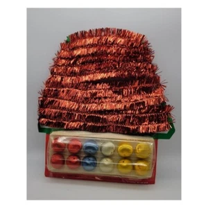 Vintage 80's Deadstock Mini Tree Christmas Decorations - Picture 1 of 4