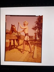 4x5 slide/chrome nude/erotic #11 woman with horse - Picture 1 of 1