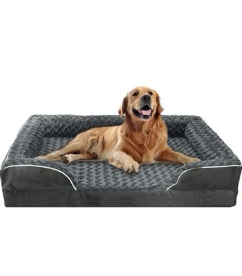 Orthopedic Dog Bed, Pet Sofa Bed with Removable Washable Cover 48”x35” XXL - Image 1 of 4