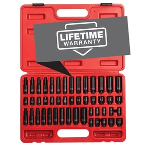 1848, 1/4 Inch Drive Master Impact Socket Set, 48-Piece, SAE/Metric, 3/16 Inc... - Picture 1 of 5