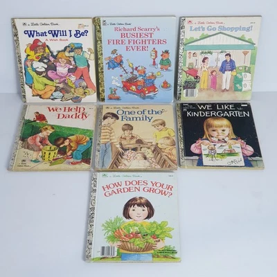 A Little Golden Books Bundle Vintage 1960s To 1990s Hardcover 7 Books - Image 1 of 4