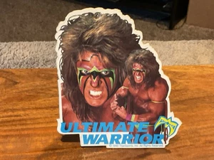 WWF ULTIMATE WARRIOR DIE-CUT WRESTLING SUPERSTAR LANYARD BADGE 1990 RARE! - Picture 1 of 4