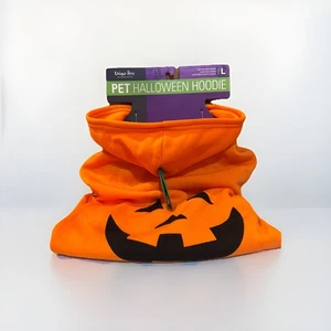 Unique Petz Pumpkin Hoodie For Dogs Size Large - Picture 1 of 2