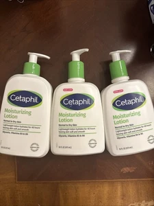 3 confezioni Cetaphil lozione idratante da secca a normale pelle sensibile 16 oz Ea - Foto 1 di 2