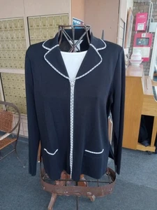 Exclusively Misook Women's Cardigan Jacket Small - Elegant Knit Fashion - Picture 1 of 5