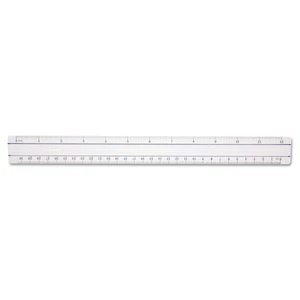 15571 Clear Data Processing Magnifying Ruler 12 Inch Reading Aid Office Tool - Foto 1 di 3