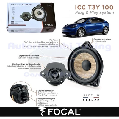 Altavoz Central Ant FOCAL Plug Y Play ICC T3Y 100 100W Para TESLA Model Y - Imagen 1 de 4