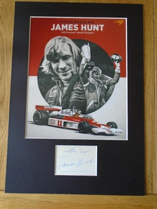 James Hunt F1 Genuine Signed Authentic Autograph - UACC / AFTAL. - Picture 1 of 2